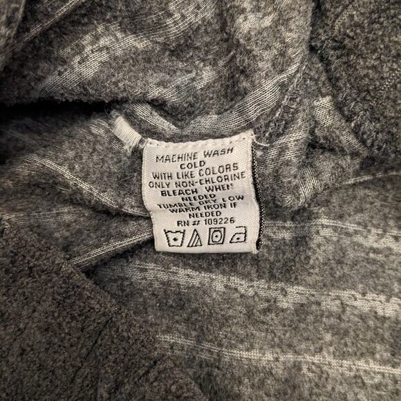 Justin Blake Fleece Sweatshirt Mens Large Quarter Zip Pullover Striped Pockets - Picture 3 of 13